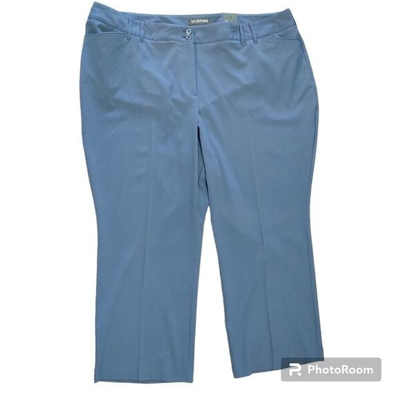 Lane Bryant Navy Blue Career Office Capsule Wardrobe Classic Trouser Sz 26P - Picture 1 of 10